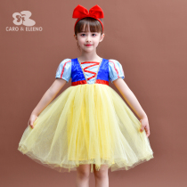 Snow White Princess Dress Girls Summer New Short Sleeve Dress 2021 Childrens Performance Fairy Sdress Baby Dress