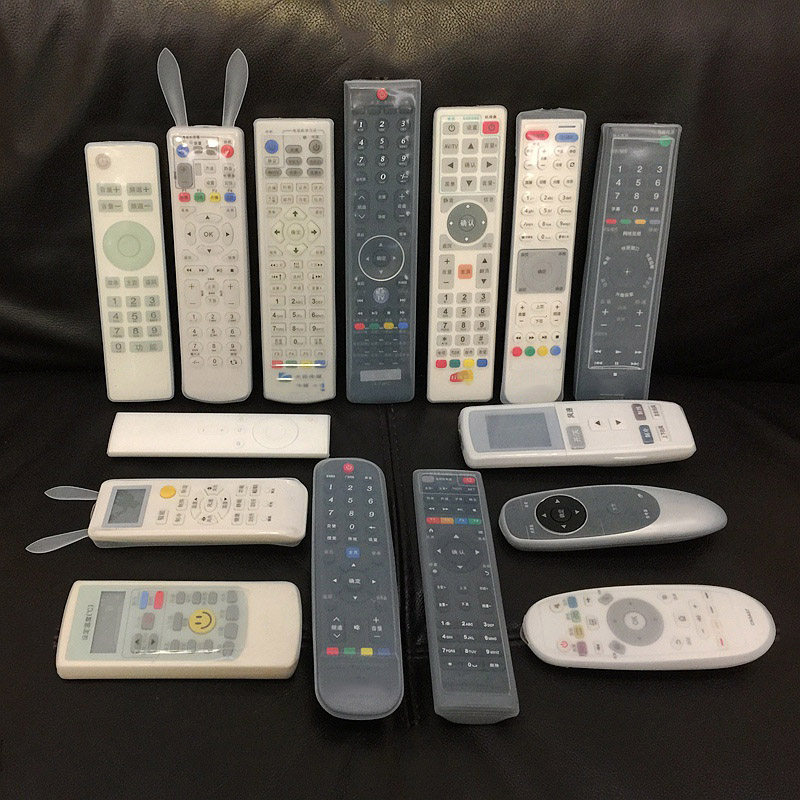 Machine upper box remote control sleeve silicone sleeve household TV general protective cover transparent cover dust and fall