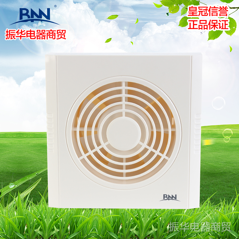 BellerBNN Exhaust Fan 6 Inch Kitchen Make-up Room Glass Shop Window Style Muted Ventilator EA-1530-A1