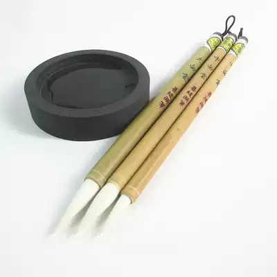 Green bamboo pole plus health, small and medium Baiyun Shanlian Lake pen Yangmao Baiyun brush practice ink painting 10