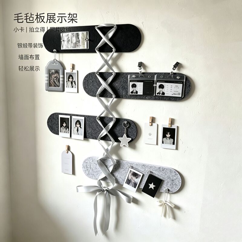 ins Gumei Small Card Instant Photo Display Wall Decoration Felt Board Photo Wall Key Holder Storage Wall ins Gumei Small Card Instant Photo Display Wall Decoration Felt Board Photo Wall Key Holder Storage Wall
