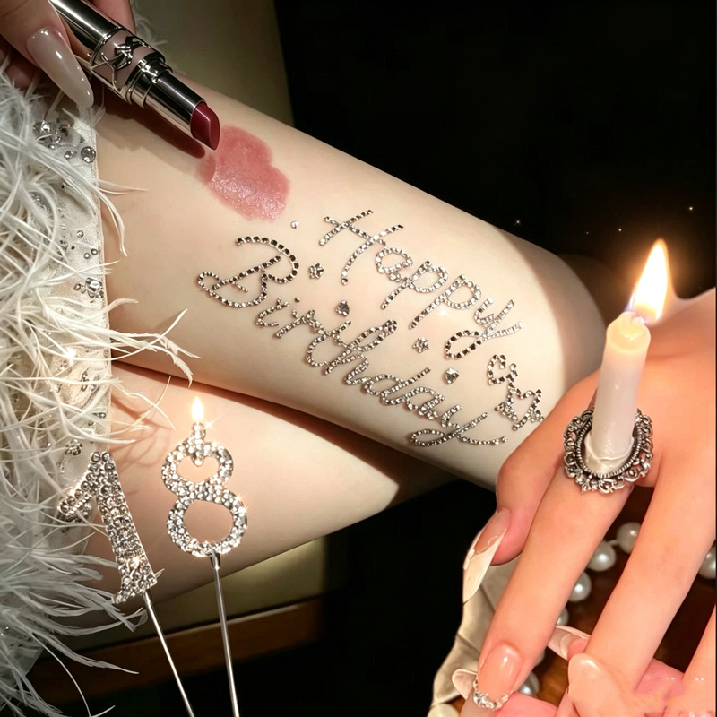 [Birthday Photoshoot] Internet-Famous Photo Props for Birthday Photoshoots: Cake, Candles, Rings, Atmospheric Props, Stickers, Sparkling Diamonds