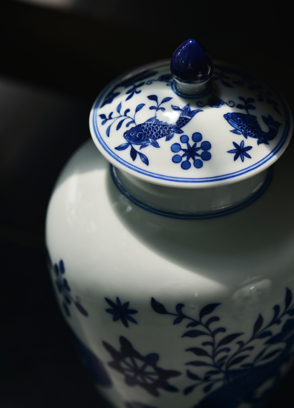 Offered home - cooked ju long up hand - made mackerel algal grain to the general pot of jingdezhen ceramic checking tea caddy fixings tea storehouse