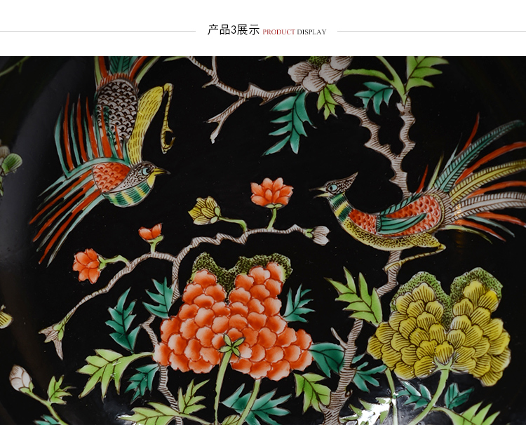 Offered home - cooked ju long up controller ink plain tricolour compote dish jingdezhen archaize ceramic plates by hand