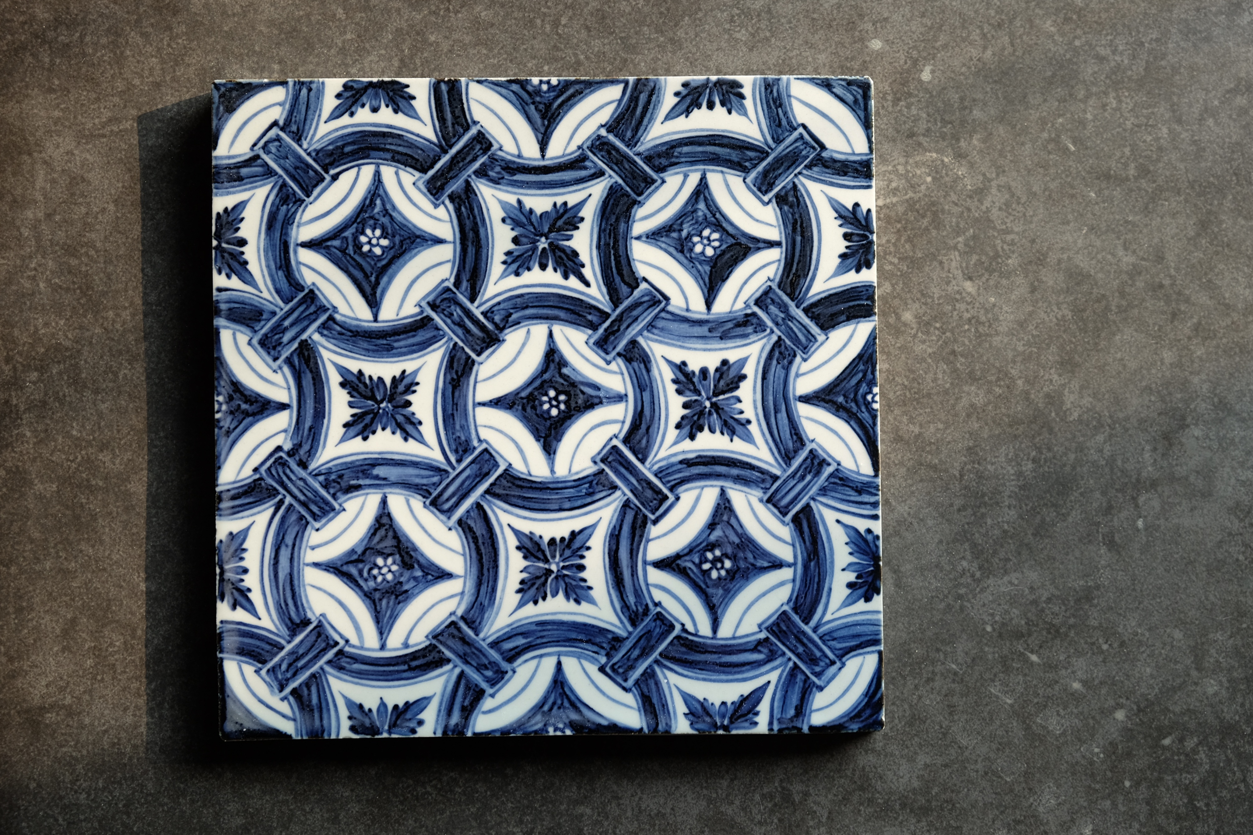 Yongle square brick offered home - cooked view flavour in hand - made of blue and white porcelain of jingdezhen ceramic tea set porcelain plate decoration by hand