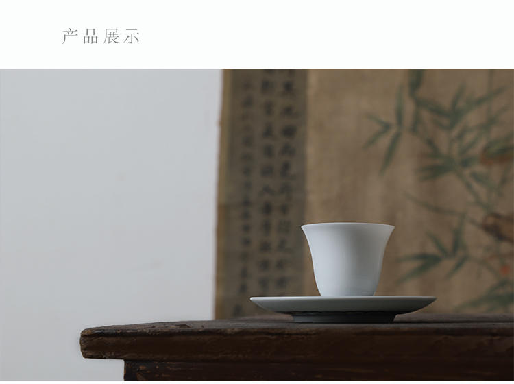 Long up controller offered home - cooked hand - made bucket color flowers in dab cup saucer jingdezhen ceramic tea set by hand