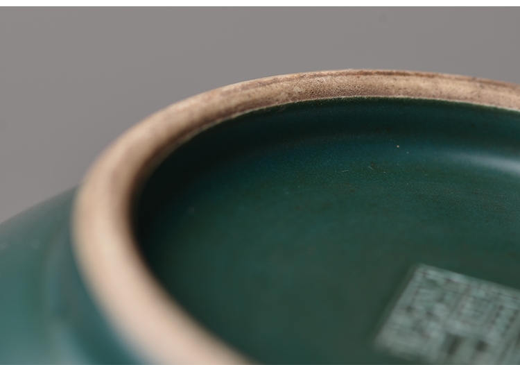 Offered home - cooked at flavour malachite green glaze ceramic water jar is built writing brush washer from jingdezhen porcelain tea set tea by hand