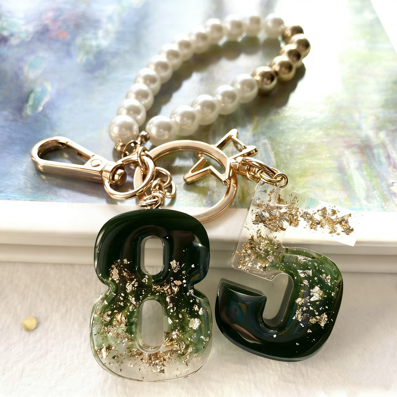 Wang Yibo Support Color 85 Keychain DIY Letter and Number Pendant Backpack Bag Decoration High-Value Merchandise Gift