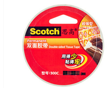 3M Sgao 300C double-sided tape (super strong type) double-sided cotton paper tape 18MM * 9 5m