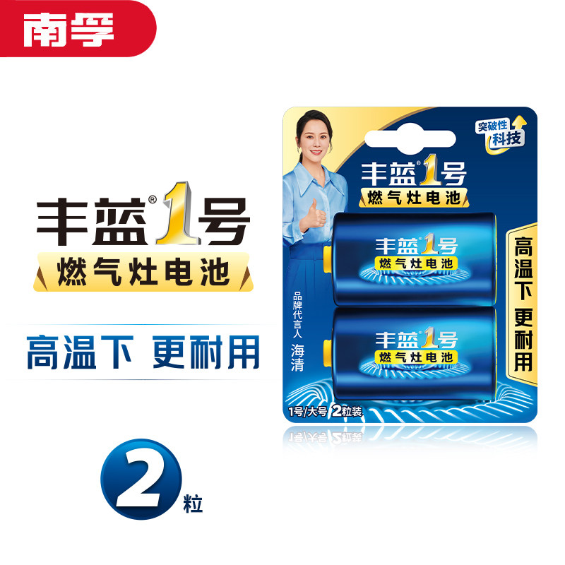 南孚丰蓝一号1号电池煤气灶用大号燃气炉热水器天然气电池手电筒