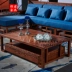 Gỗ đàn hương đỏ Hedgehog Ghế sofa hình chữ L đồ nội thất bằng gỗ rắn hiện đại đơn giản bằng gỗ gụ Xiangyun ghế sofa góc gỗ cẩm lai mới của Trung Quốc - Bộ đồ nội thất