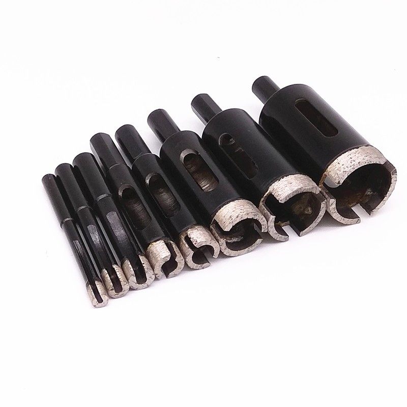 Diamond Pebble Marble Opening Wall Water Punched Ceramic Tile Drill Triangle