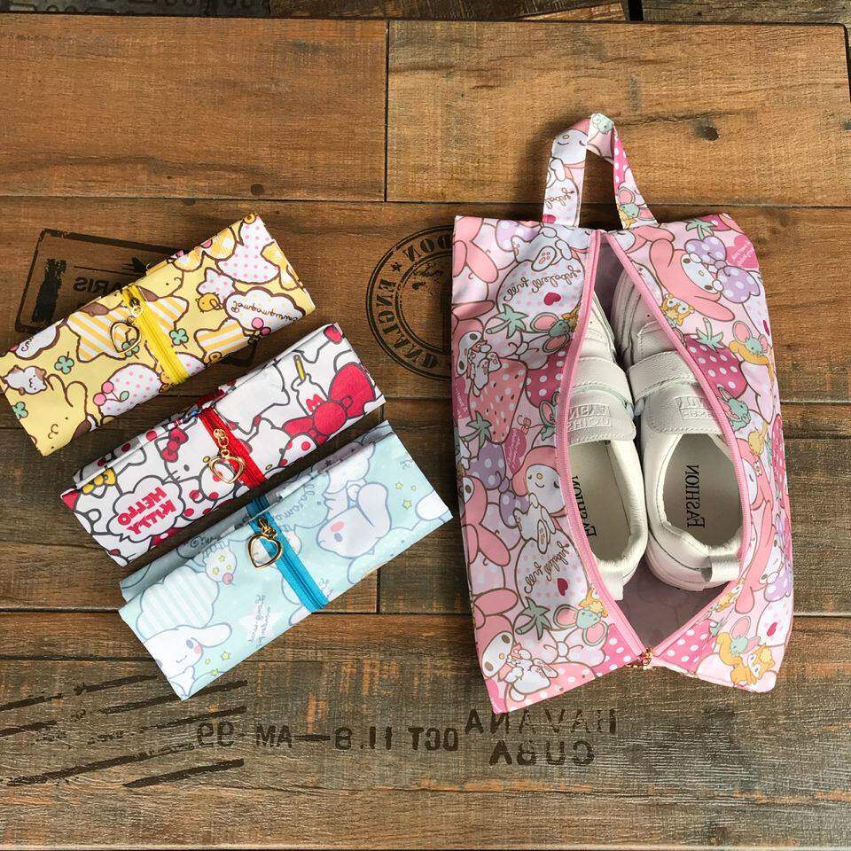 Shoe bag shoe storage bag cartoon travel shoe cover waterproof oxford cloth cute shoe box dust-proof shoe bag