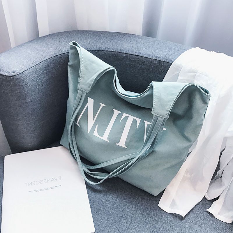 2019 new fashion big cloth bags spring and summer new large capacity single shoulder bag women's identical female student Korean version