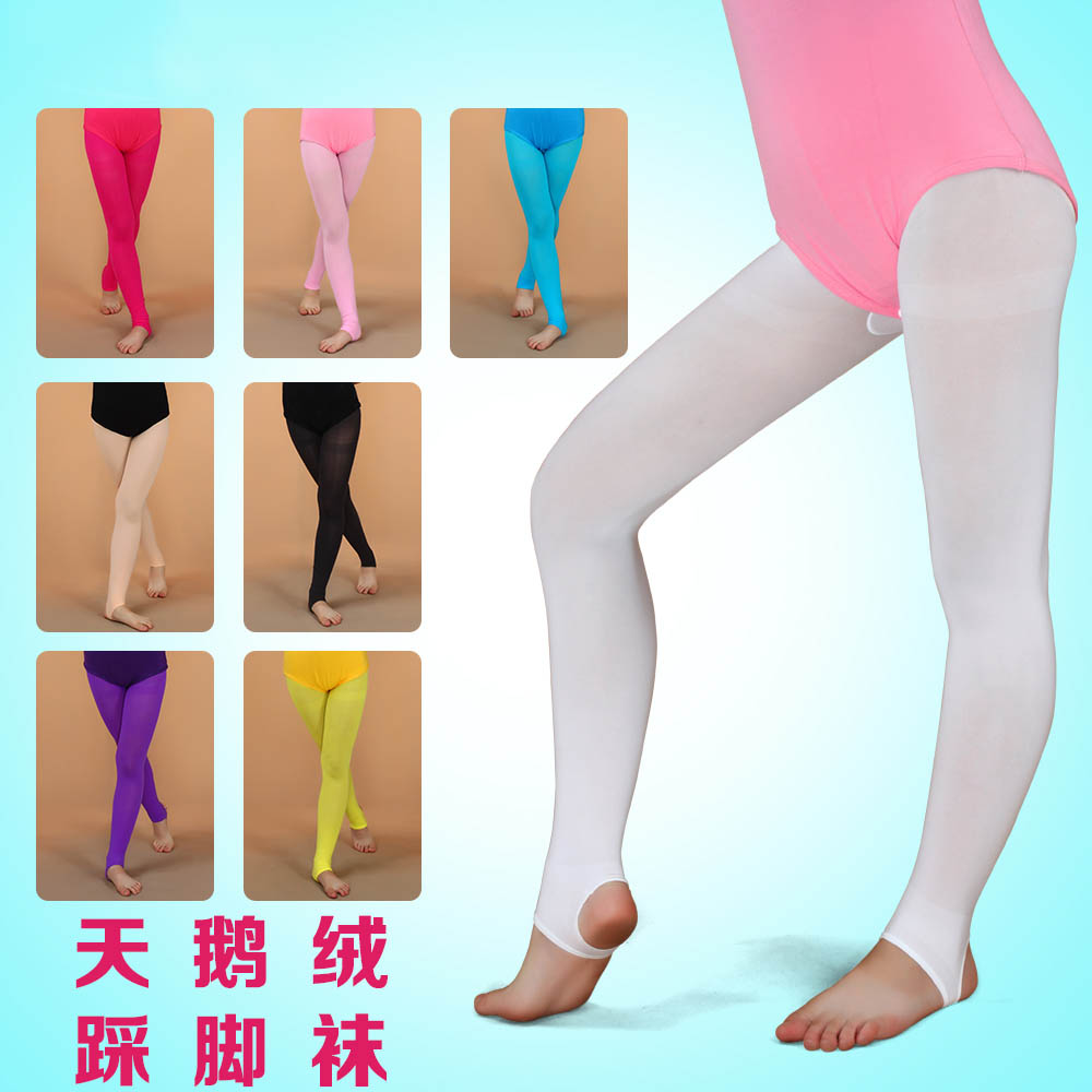 Summer slim children pantyhose Candy Color Dance on foot socks Inner Lap Pants Baby White Silk Socks Dance Socks