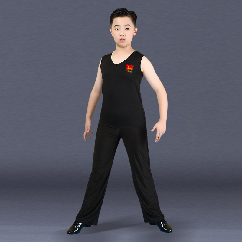 Boys boys boys boys boys Latin Chinese dance dress young boys boys black training suit new summer