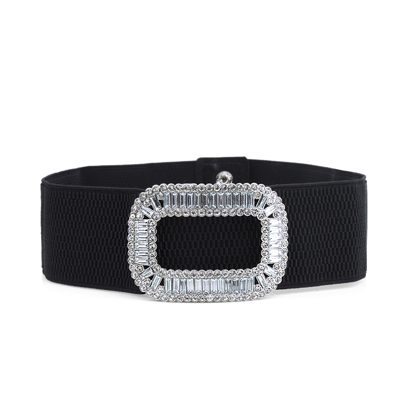 Professional Latin dance costume belt girls with diamond dance decoration special practice competition stretch black summer