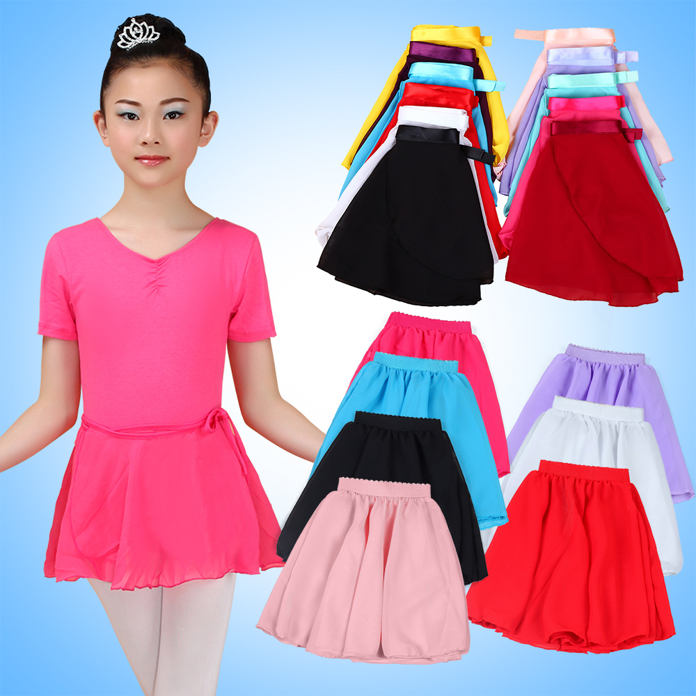 Children Girl Dance Half Body Dress Dress One Piece Toddler Skills White Red Dancing Dress Short Skirt Pink-Taobao