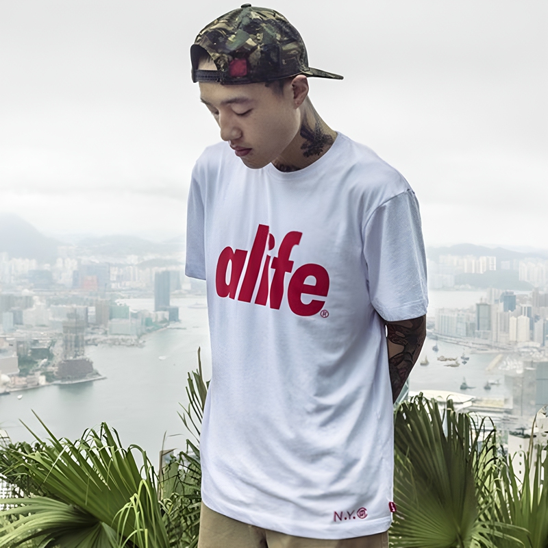 Clot Edison Chen Ec Short-Sleeved Hong Kong Fashion Brand Summer T-Shirt for Men and Women Pure Cotton Loose Fit Student Couple Authentic