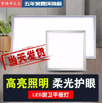 Zi Ting good wife integrated ceiling led panel light recessed 300*300*600 kitchen dressing room led light