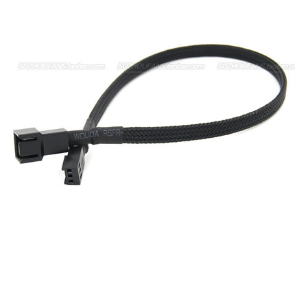 Package net motherboard 3-pin fan extension line 3-pin extension line snake skin net 30 50 100 cm length
