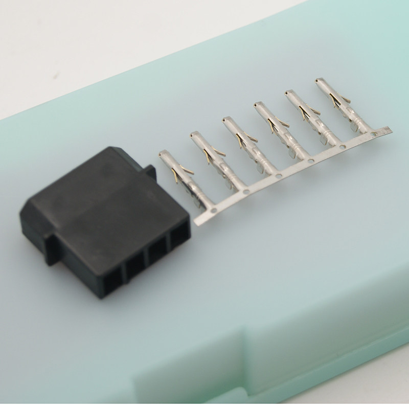 Computer case Large 4P connector Fan large 4P rubber shell