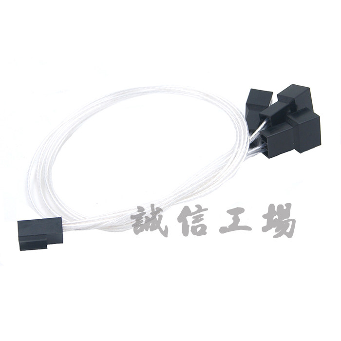 Computer case Fan Main board 3-pin 3P 1 minute 3 10% Three-switching line silver plated line 25CM