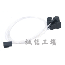 Computer case Fan Main board 3-pin 3P 1 minute 3 10% Three-switching line silver plated line 25CM