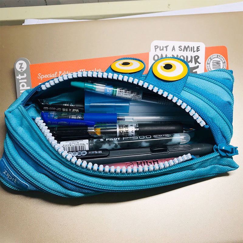 ZIPIT Air Blue Large Eye Tsai Pen Bags Necklace Bag Stationery Bag Glasses Bag Mobile Phone Debris Collection Bags New up M