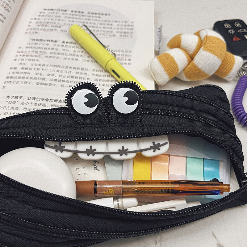 New ZIPIT pen bag Monsters big plate tooth braces Tooth Braces for the start of the school season Laced Bag Stationery Containing makeup Pack M