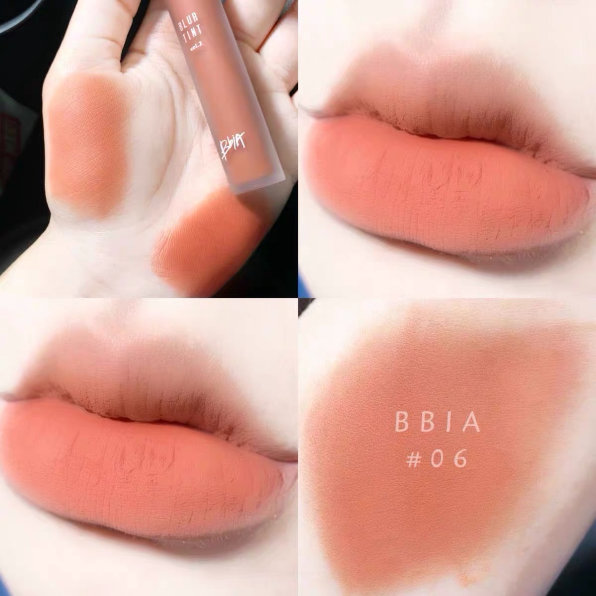 Special price Korea bbia bbia lip glazed 06 days goose suede lipstick 25 mist pasta matt cream almond milk tea color