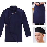 Синий фартук, шапка