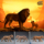 JXK little lion Simba/Nana модель ручной работы, имитация статуэтки маленького животного из смолы, модель украшения, игра mini 3