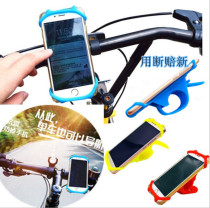  High elastic silicone bicycle mobile phone bracket fixing clip Navigation frame shockproof and stable size pipe diameter universal anti-fall clip