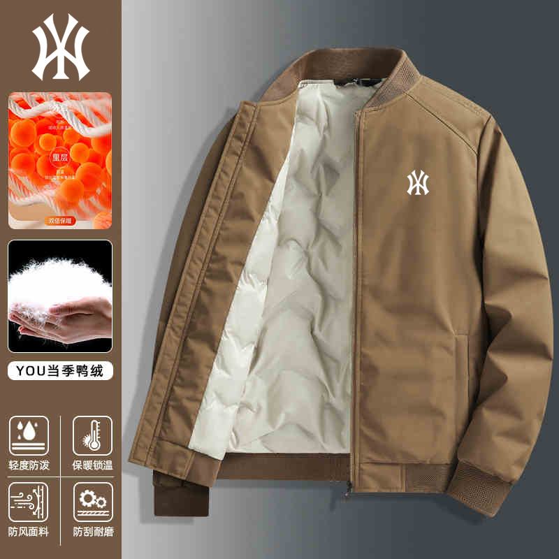 Ole Official down Jacket Winter New Business Men's Casual Baseball Collar Cold-Resistant Warm Jacket Lightweight Coat