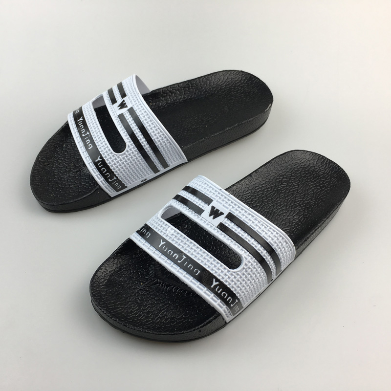 Classic W Letters Slippers Blow Plastic Slippers White Black Bottom Old Style 80s Male And Female Student Shoes