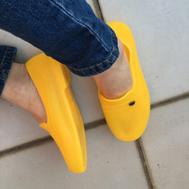 Jiayin 888 rubber shoes shallow mouth construction site work shoes classic old style wear-resistant soft yellow mens imitation water shoes