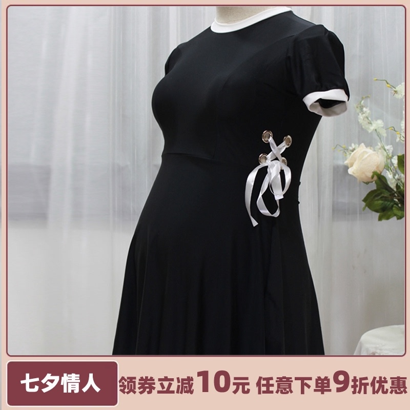 2021 new pregnant women's swimsuit split skirt two-piece cover belly support belly swimsuit sports swimsuit fat mm can be worn