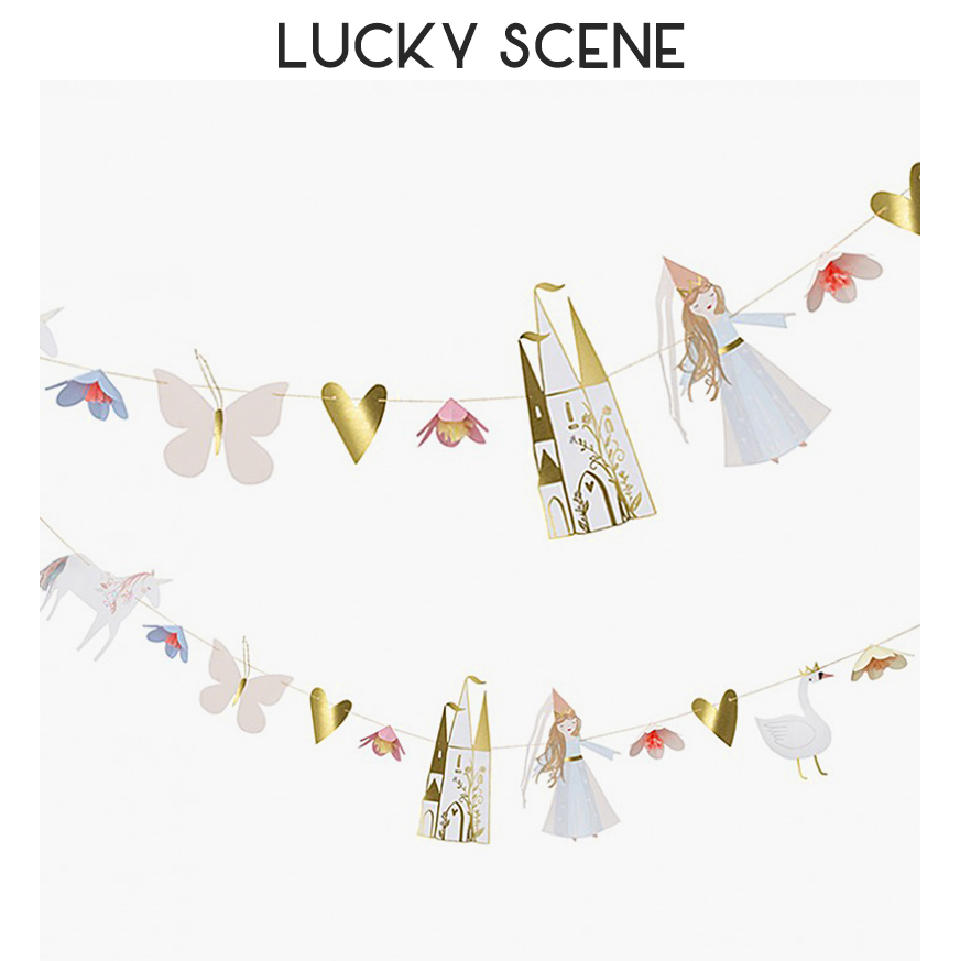 Unicorn Castle Princess Hot - Label Flag for Baby Birthday Color Party Banner Banner Bang Bang Bang Bang Bang Bang Bang Bang Bang Bang Band