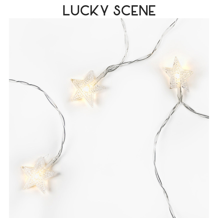 (Auspicious props) Star light string decorative lights, lanterns, led holiday lights, bright battery lights, decorative dress up