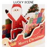 [Благоприятные реквизиты] Рождественская открытка музыка музыка горячая трехмерная трехмерная рождественская елка милый снеговик мультфильм Санта -Клаус