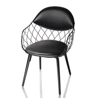 Nordic Modern Минималистская железная сеть железа Wire Metal Chet Chair Staud Coffee Coffee Milk Tea Shop Designer Direct Sales