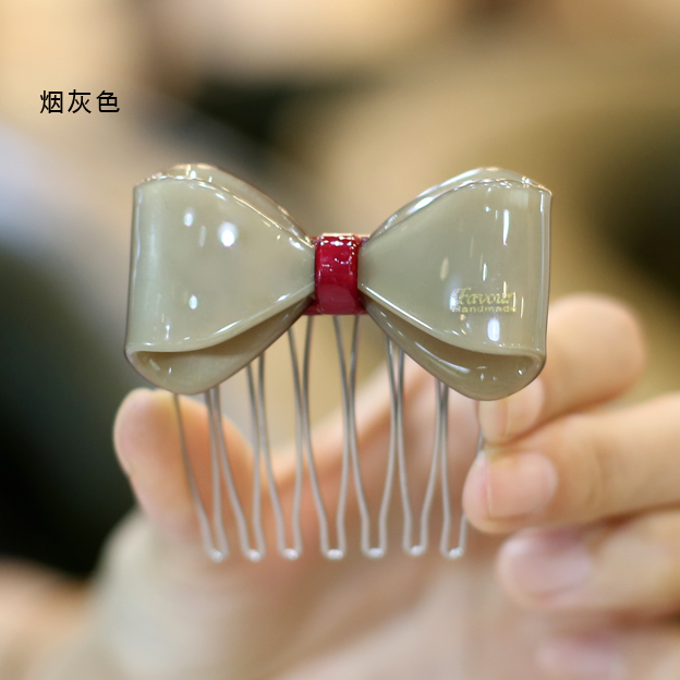 Quốc gia 25 nhân dân tệ thắt nơ chải tóc lược vương miện Lưu Hải chải tóc tấm kẹp tóc hoang dã thẻ Hàn Quốc - Phụ kiện tóc dây buộc tóc cổ trang
