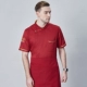 Красный, шелковый, стиль, короткий рукав