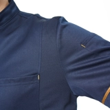 Шеф -повар Работа для одежды с коротким рукавом лето тонкий дышащий мужской китайский отель в стиле западный ресторан обратно кухонный щит шелковый шеф -повар