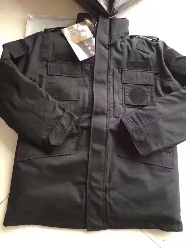 Grid training coat plaid cold-proof tear-resistant warm training cotton-padded twill detachable liner thickened in winter