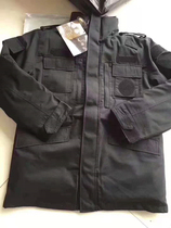 Grid training coat plaid cold-proof tear-resistant warm training cotton-padded twill detachable liner thickened in winter