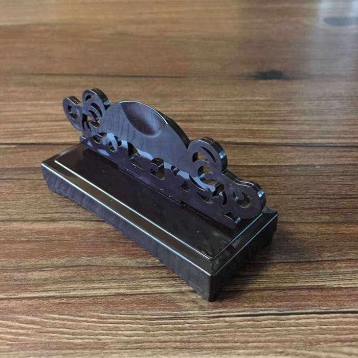 Li Ji fan art Pressure-bearing bamboo men and women fan rack gift fan to the bamboo palace fan frame base folding fan rack base