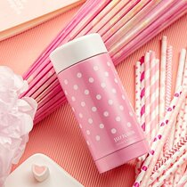 Womens mini portable thermos wave point vacuum stainless steel student cute small accompanying water cup 200ml