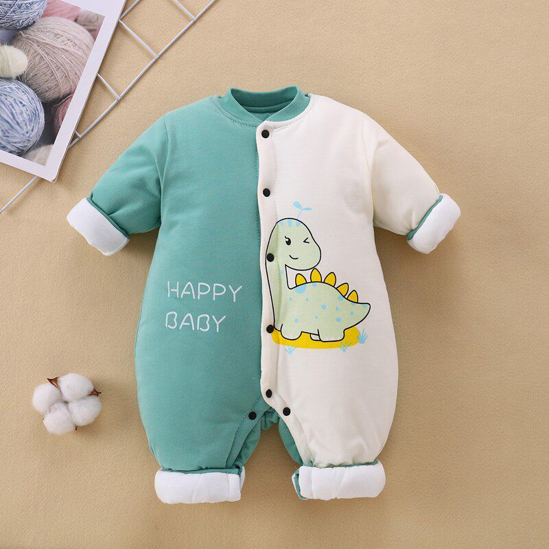 Baby and toddler cotton and winter new baby warm cotton cotton pure cotton 0 - 1 year old winter without bone jacket
